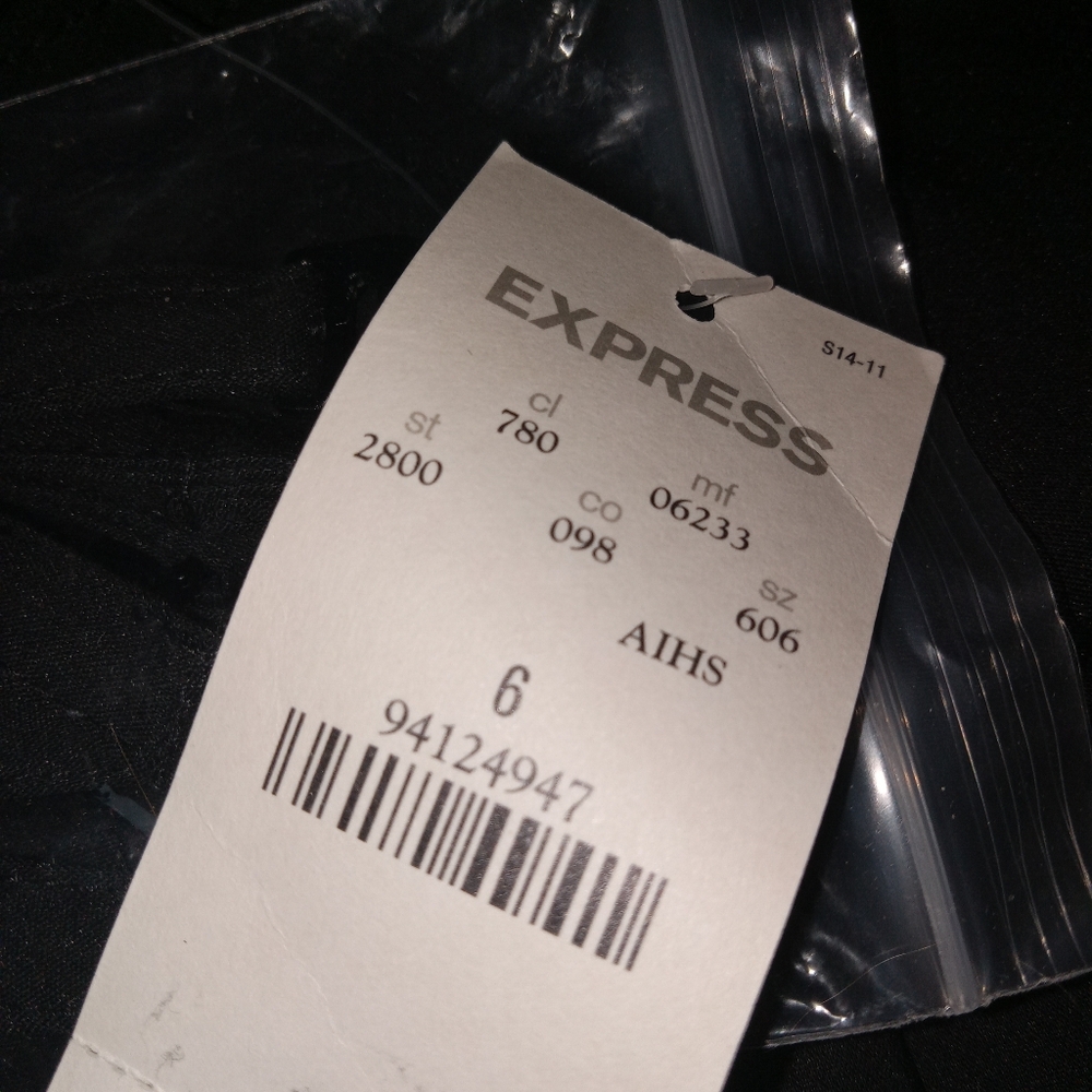 Nwt Express Black Lined Dress 6 - Picture 8 of 15